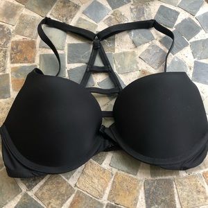 Black Strappy Push-up Bra